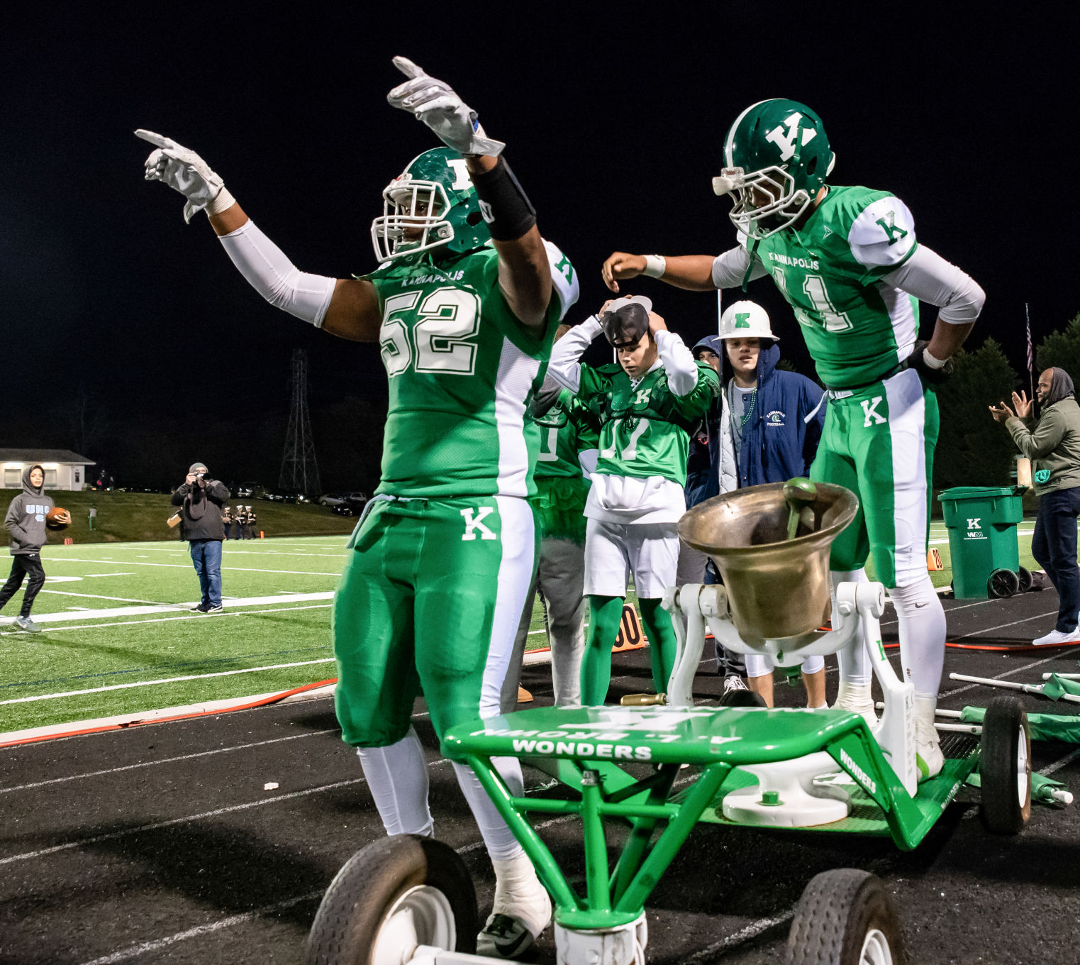 the annual Battle of the Bell high school football game